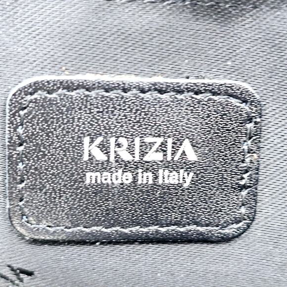 Krizia Black Plexi Bag Nylon Cloth Handbag Metal Handle Tote Bag - Picture 7 of 12